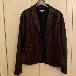 Vince Leather Blazer